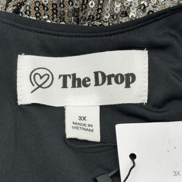 The Drop Padma Women's Plus Size 3X Pewter Sequin Cut-Out Midi Party Dress NWT - Picture 5 of 12